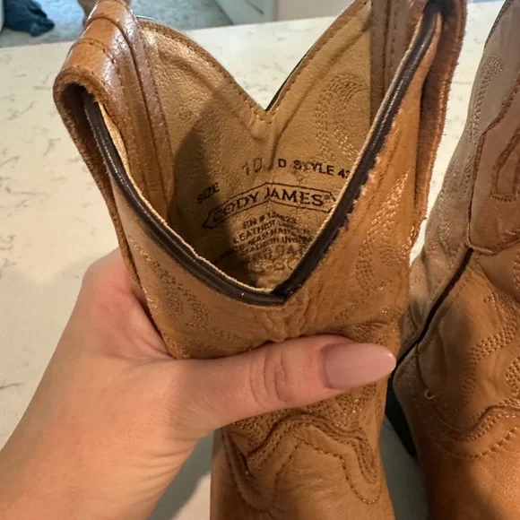 Brown Leather Cowboy Boots - Picture 4 of 4